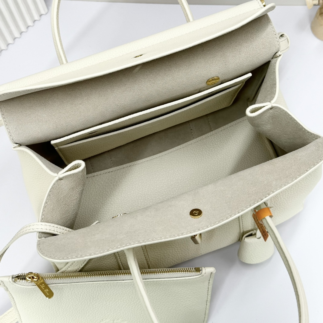 Loro Piana white Loom L25 Tote Bag in Leather For Women