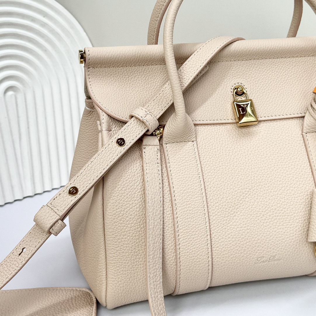 Loro Piana pink Loom L25 Tote Bag in Leather For Women