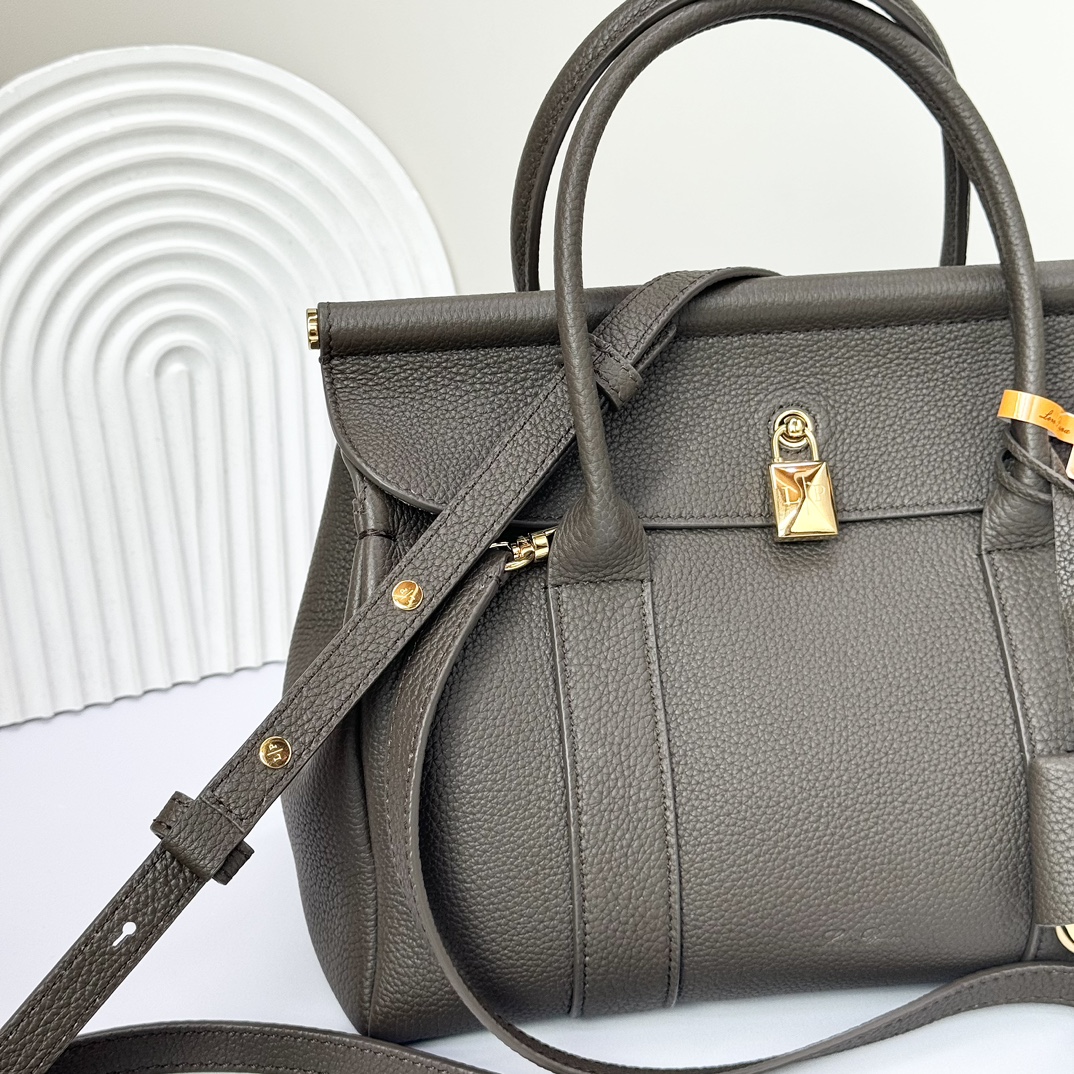 Loro Piana Loom bag L32 Grained Calfskin Rain Drops/Sun Gold | Loro Piana CY