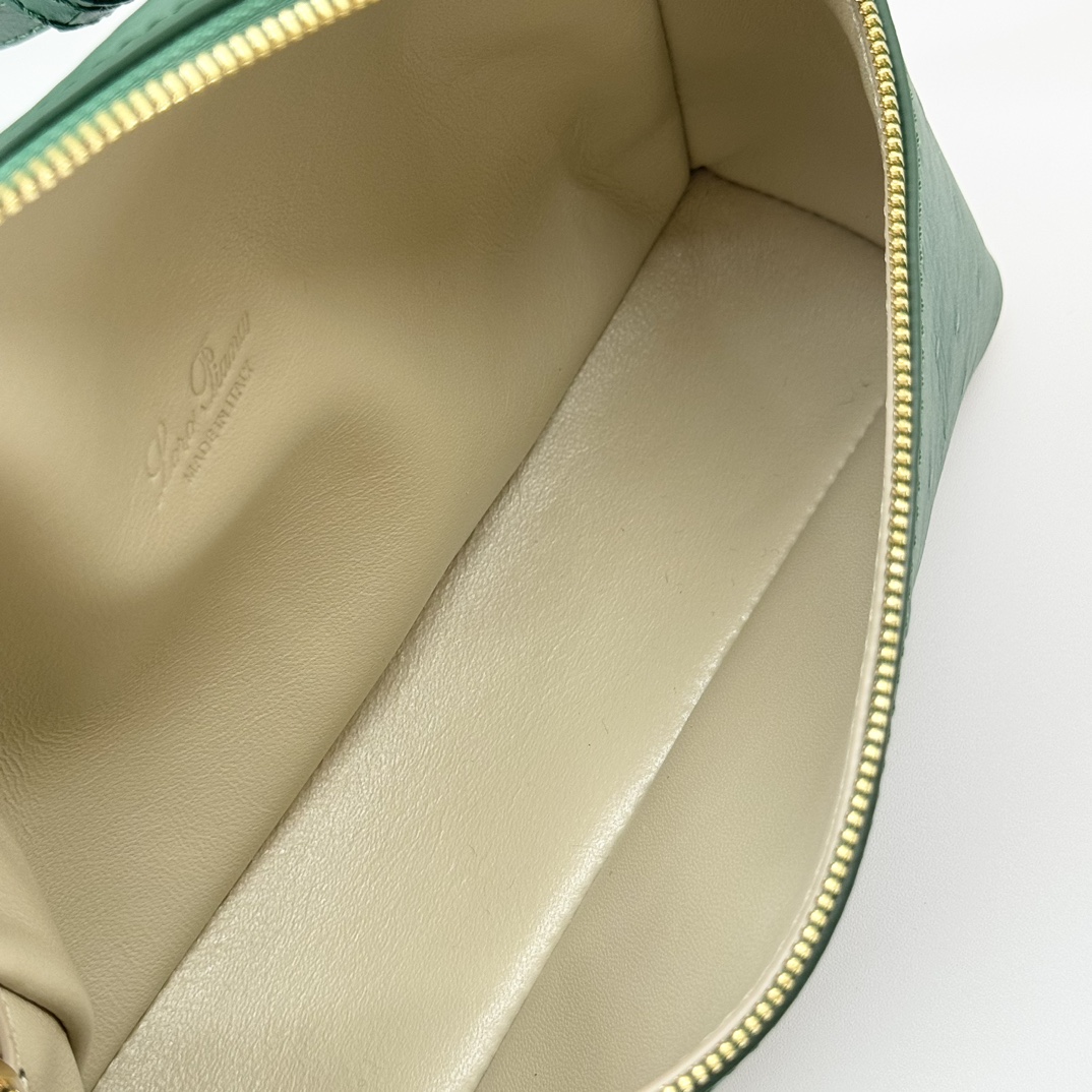 Loro Piana Extra Pocket L19 Lizard Leather Green Lagoon/Sun Gold | Loro Piana US