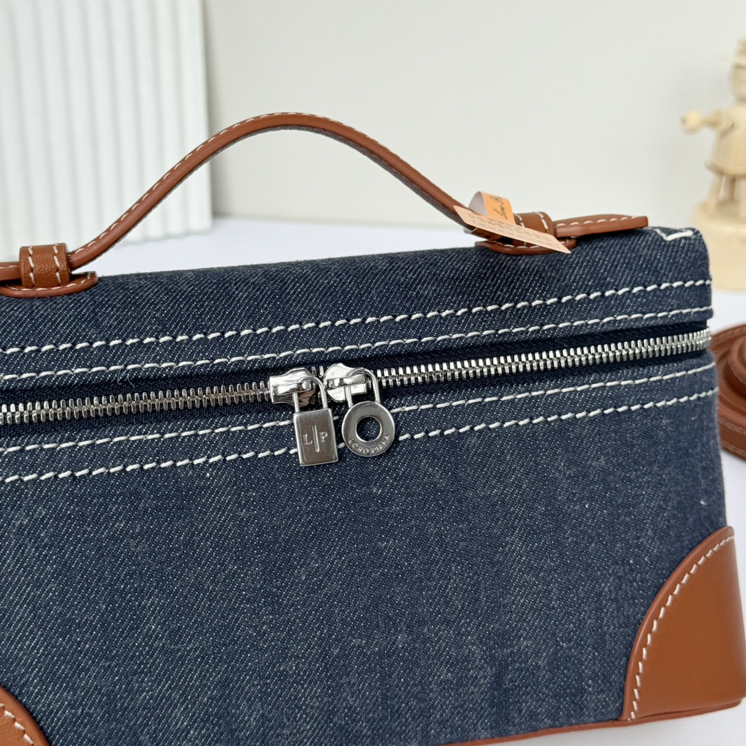 LORO PIANA Denim L19 Extra Pocket Pouch Blue Warm ...
