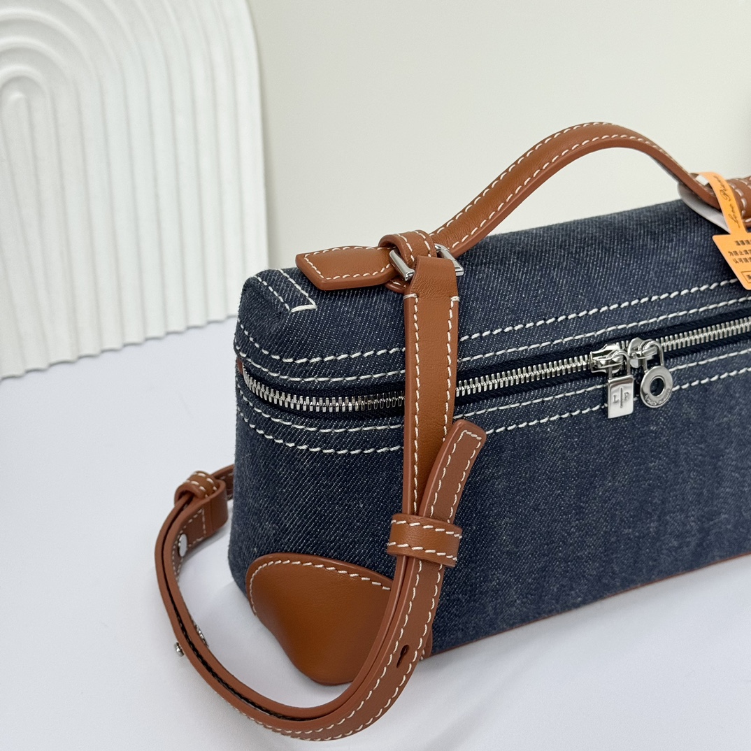LORO PIANA Denim L19 Extra Pocket Pouch Blue Warm ...
