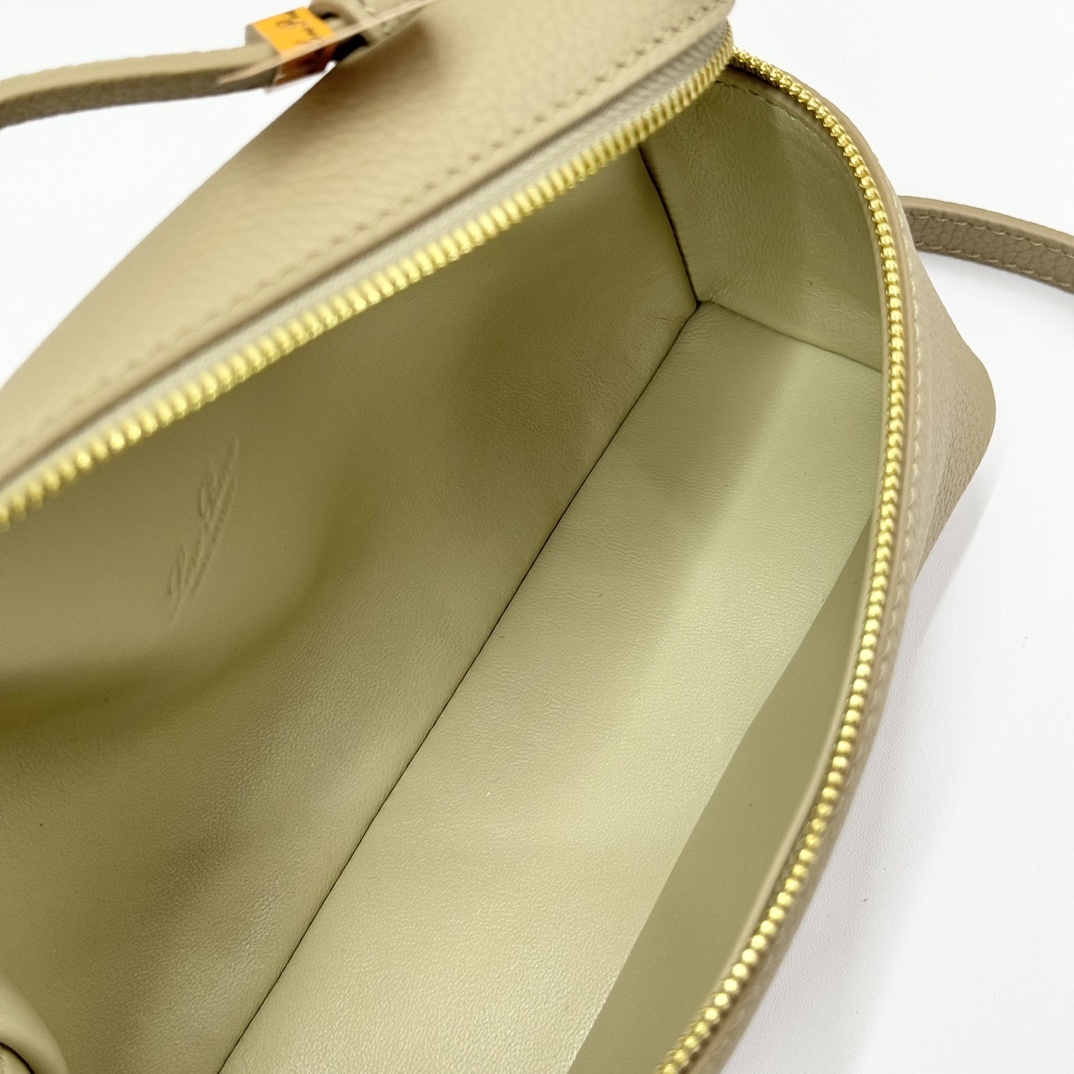 Extra pocket leather handbag Loro Piana beige  in Leather