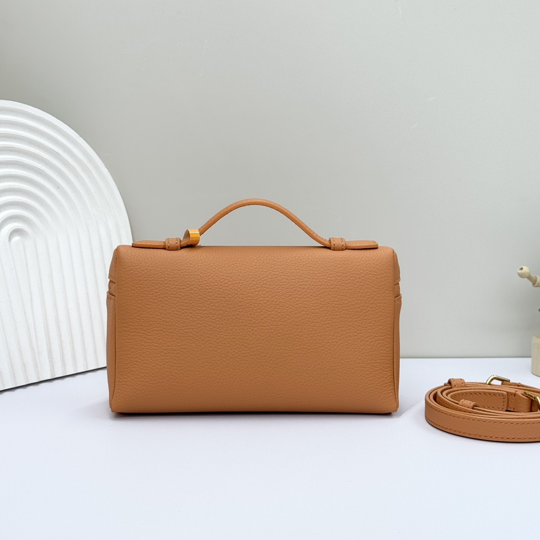 Sac Bandoulière Loro Piana Cuir Orange - Extra Pocket