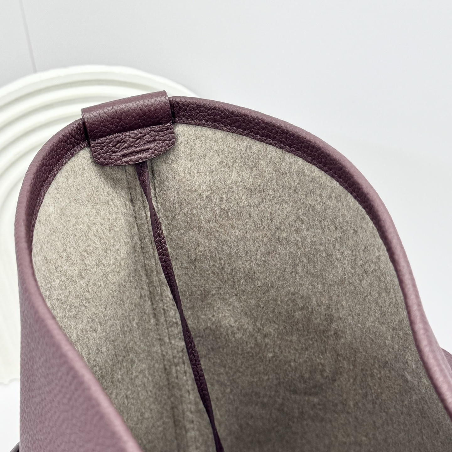 Loro Piana Ghiera Shopper Large Calfskin Azuki Beans/Sun Gold | Loro