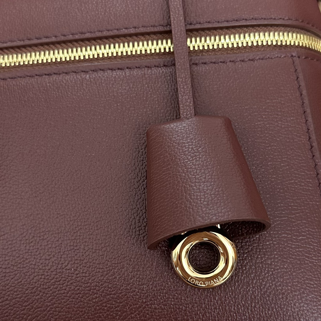 Loro Piana L27 Pochette Extra Pocket Calfskin Smoked