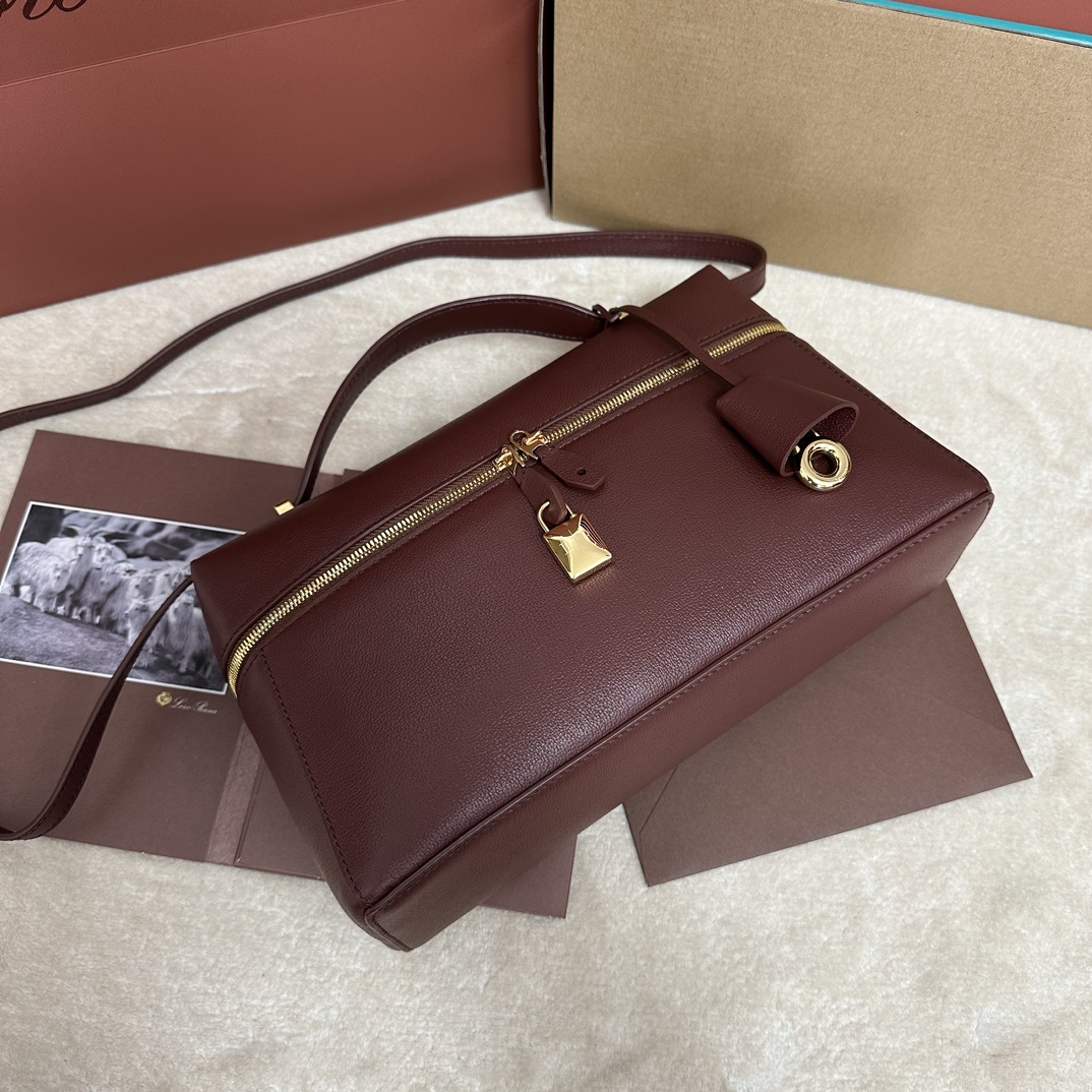 Loro Piana L27 Pochette Extra Pocket Calfskin Smoked
