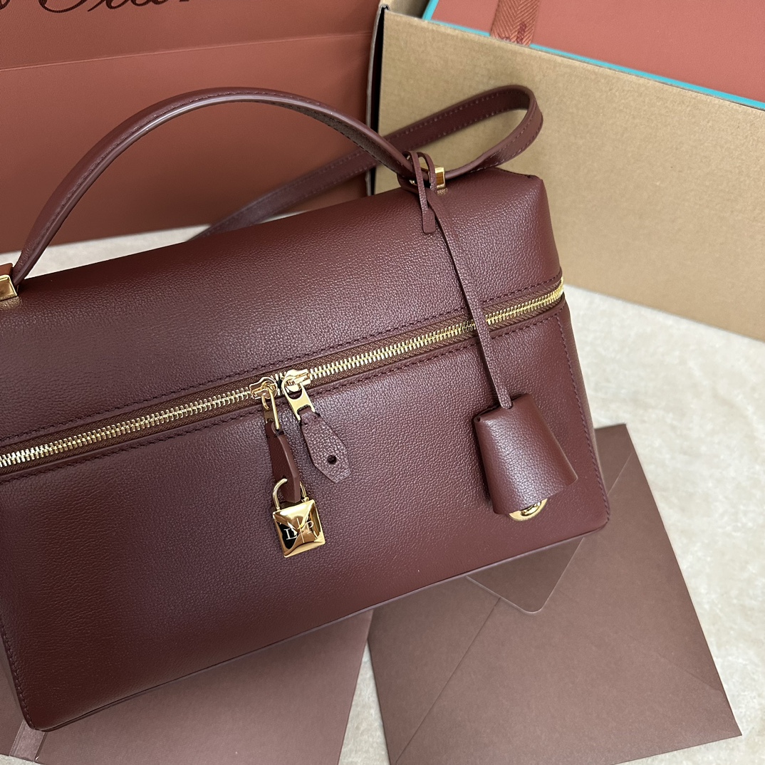 Loro Piana L27 Pochette Extra Pocket Calfskin Smoked