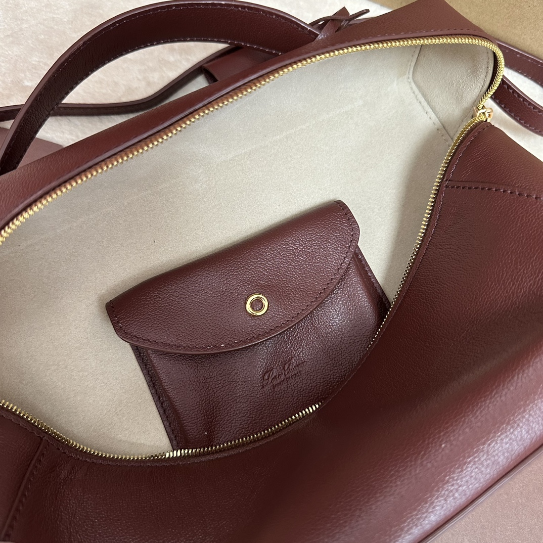 Loro Piana L27 Pochette Extra Pocket Calfskin Smoked