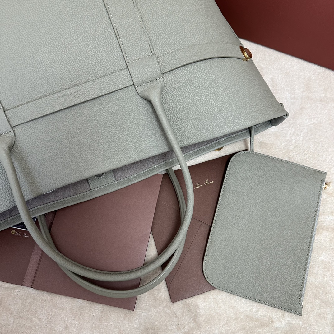 Loro Piana Ghiera Shoer Leather Crossbody Women's