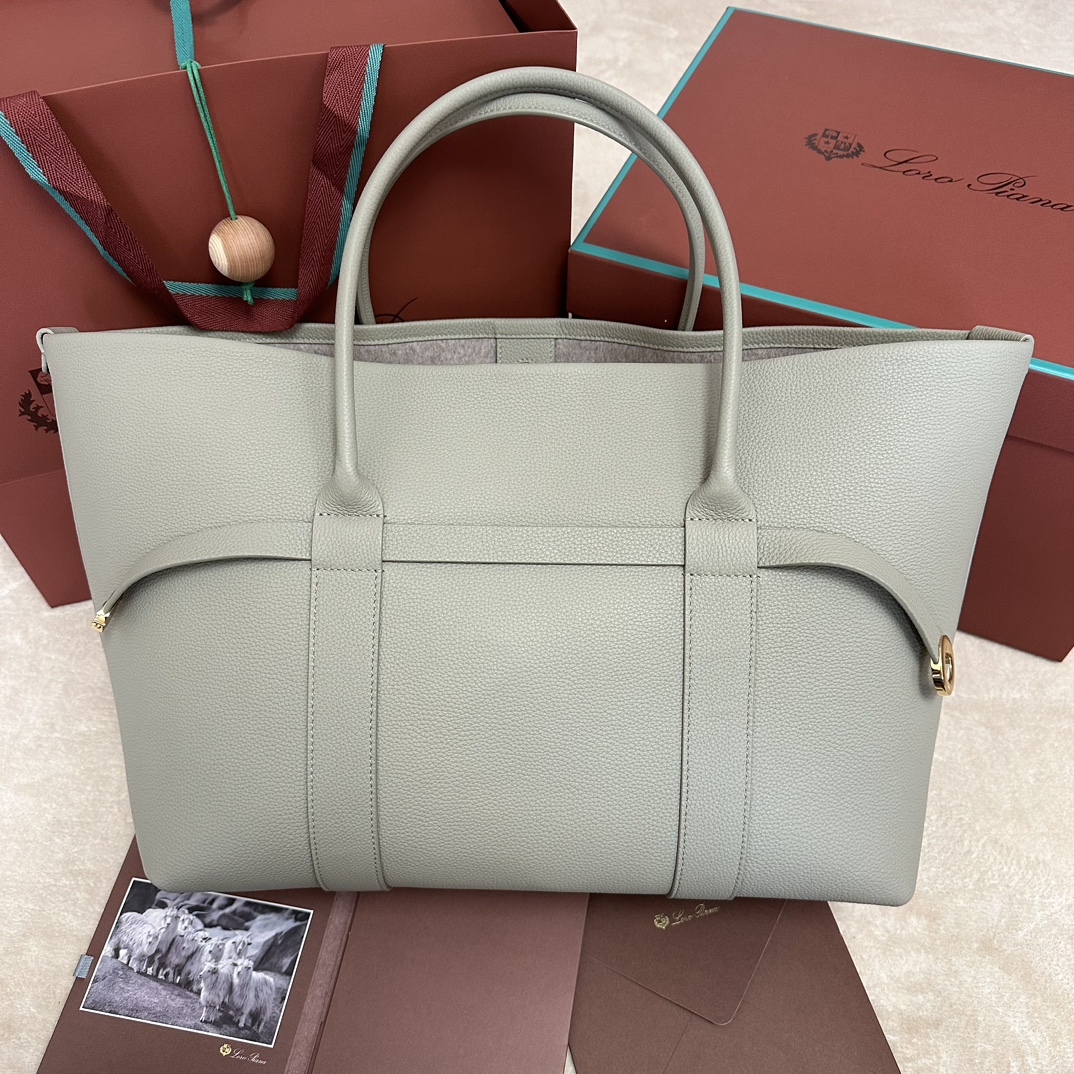 Loro Piana Ghiera Shoer Leather Crossbody Women's