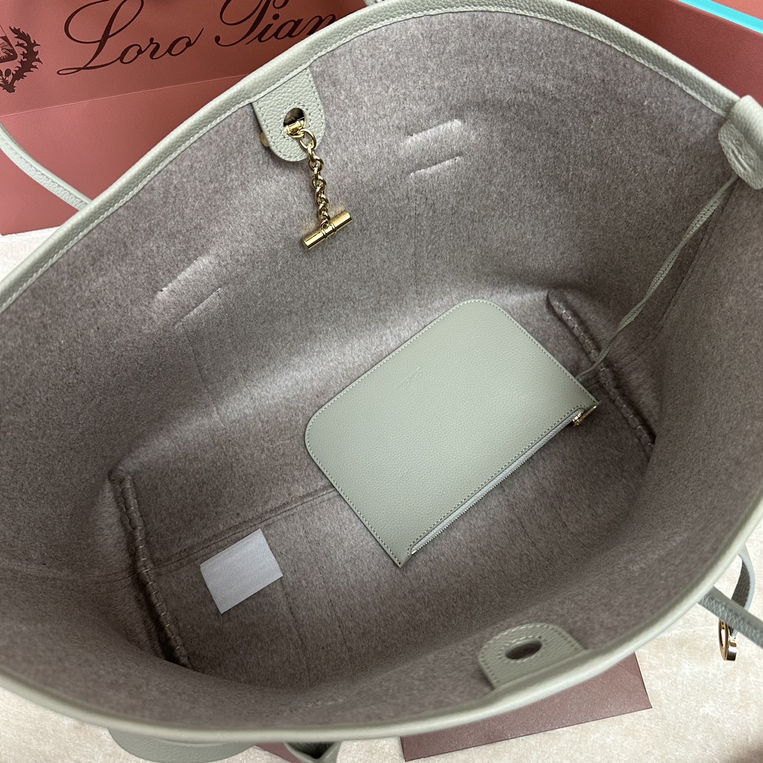Loro Piana Ghiera Shoer Leather Crossbody Women's