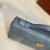 Loro Piana Extra Pocket L19 Lizard Leather blue sky Lagoon/Sun Gold | Loro