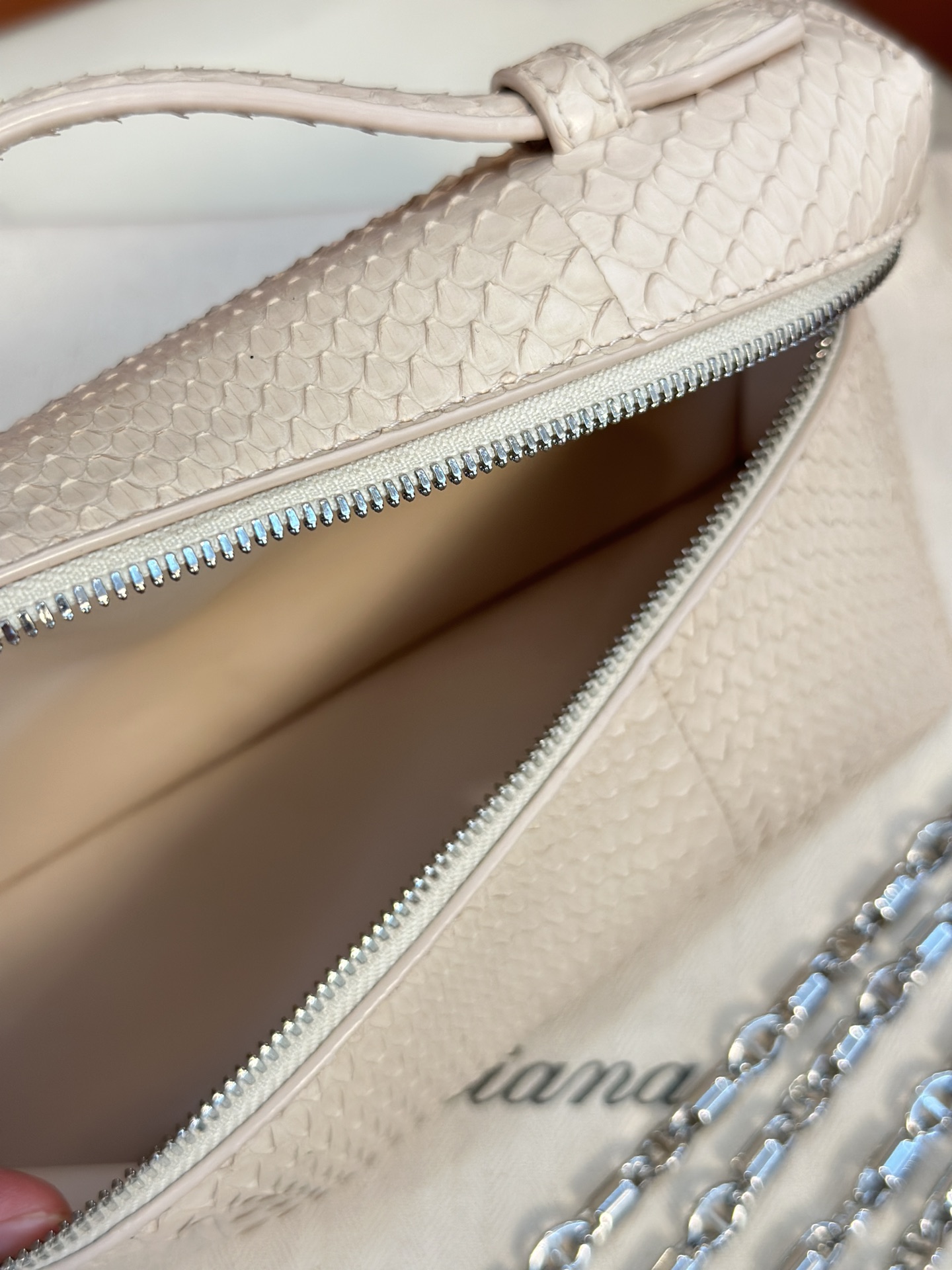 Loro Piana Extra Pocket 19 Snakeskin-print Crossbody ...