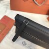LORO PIANA Grained Calfskin Extra Pocket Pouch L29 black
