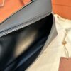 LORO PIANA Grained Calfskin Extra Pocket Pouch L29 black