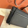 LORO PIANA Grained Calfskin Extra Pocket Pouch L29 black