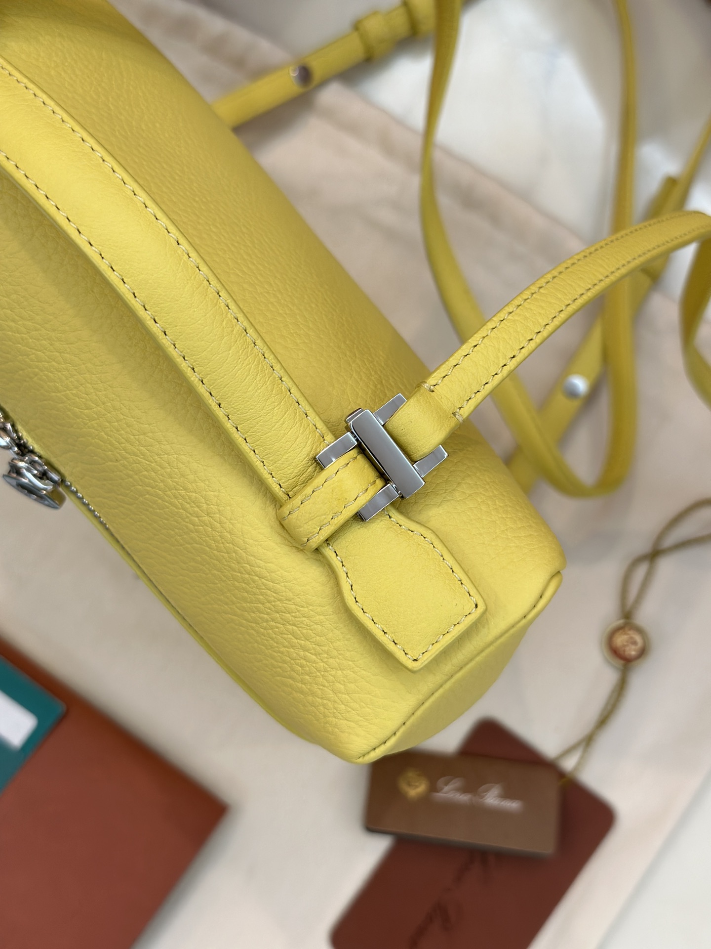 Loro Piana Extra Pocket L23.5 leather yellow Loro Piana