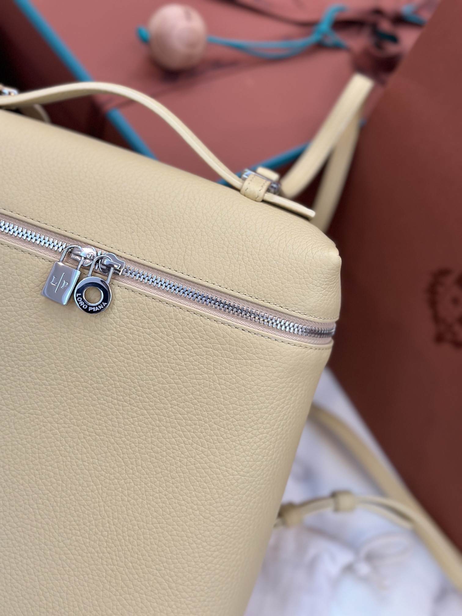 eBay Loro Piana Extra Pocket Backpack bag yellow