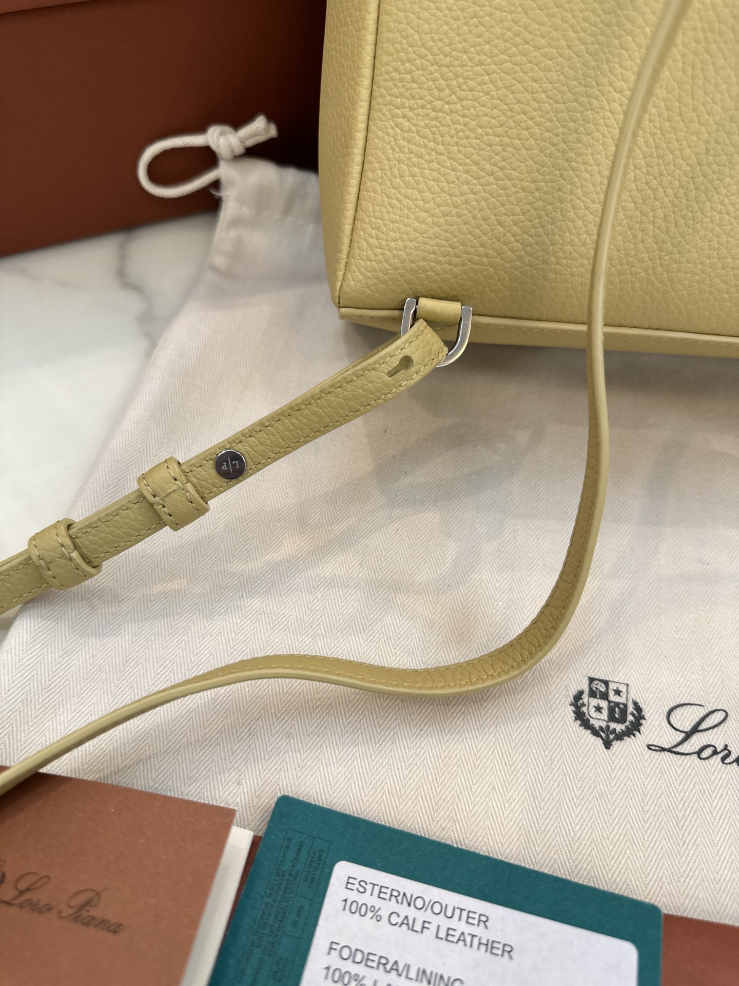 eBay Loro Piana Extra Pocket Backpack bag yellow