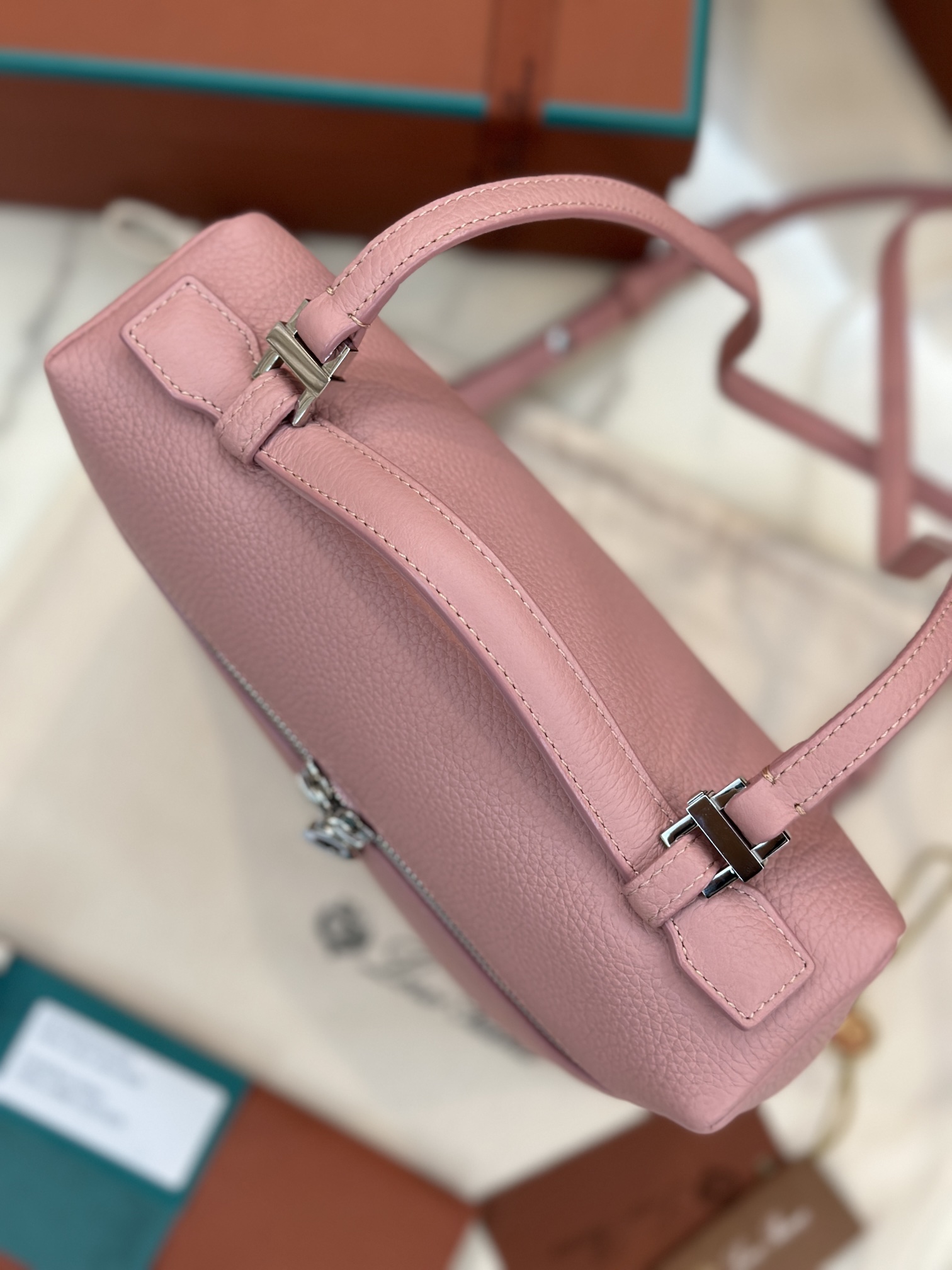 eBay Loro Piana Extra Pocket Backpack bag pink