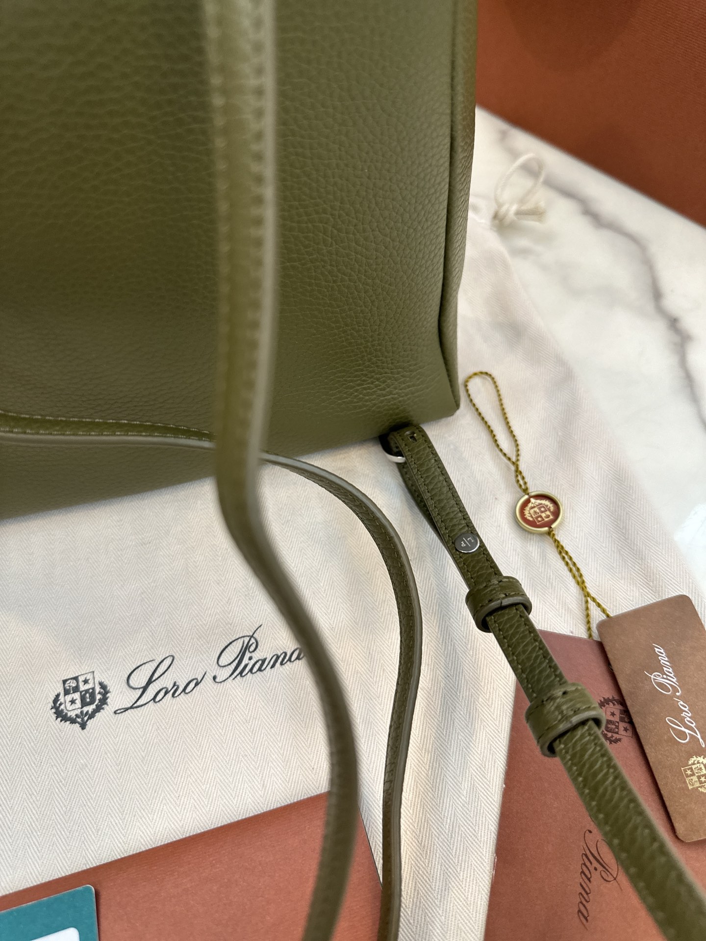 Loro Piana Extra Pocket Backpack bag green