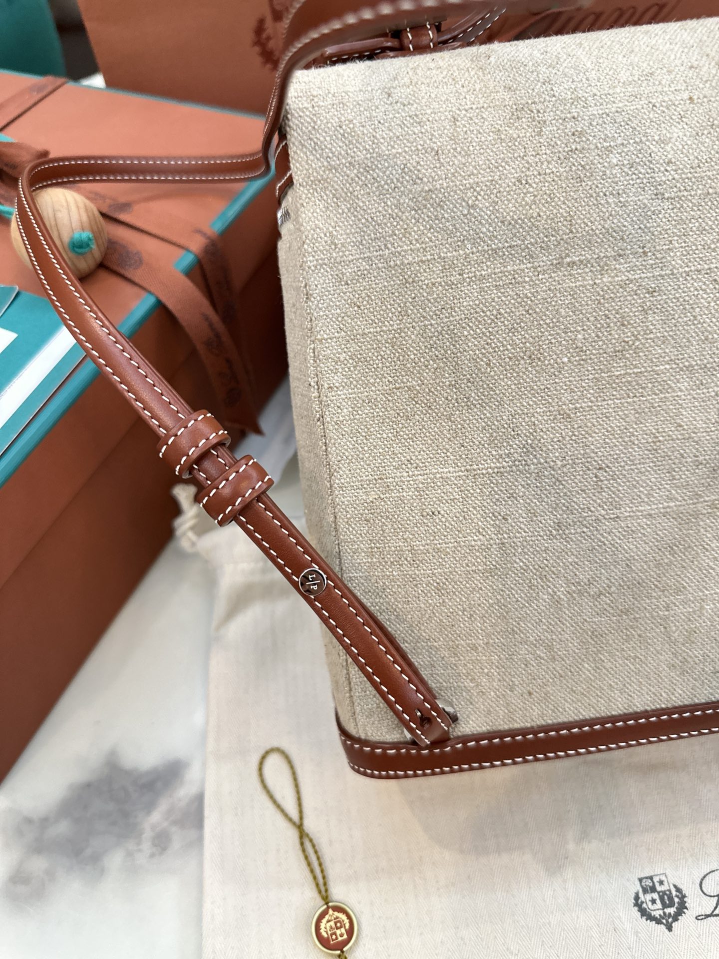 eBay Loro Piana Extra Pocket Backpack bag beige