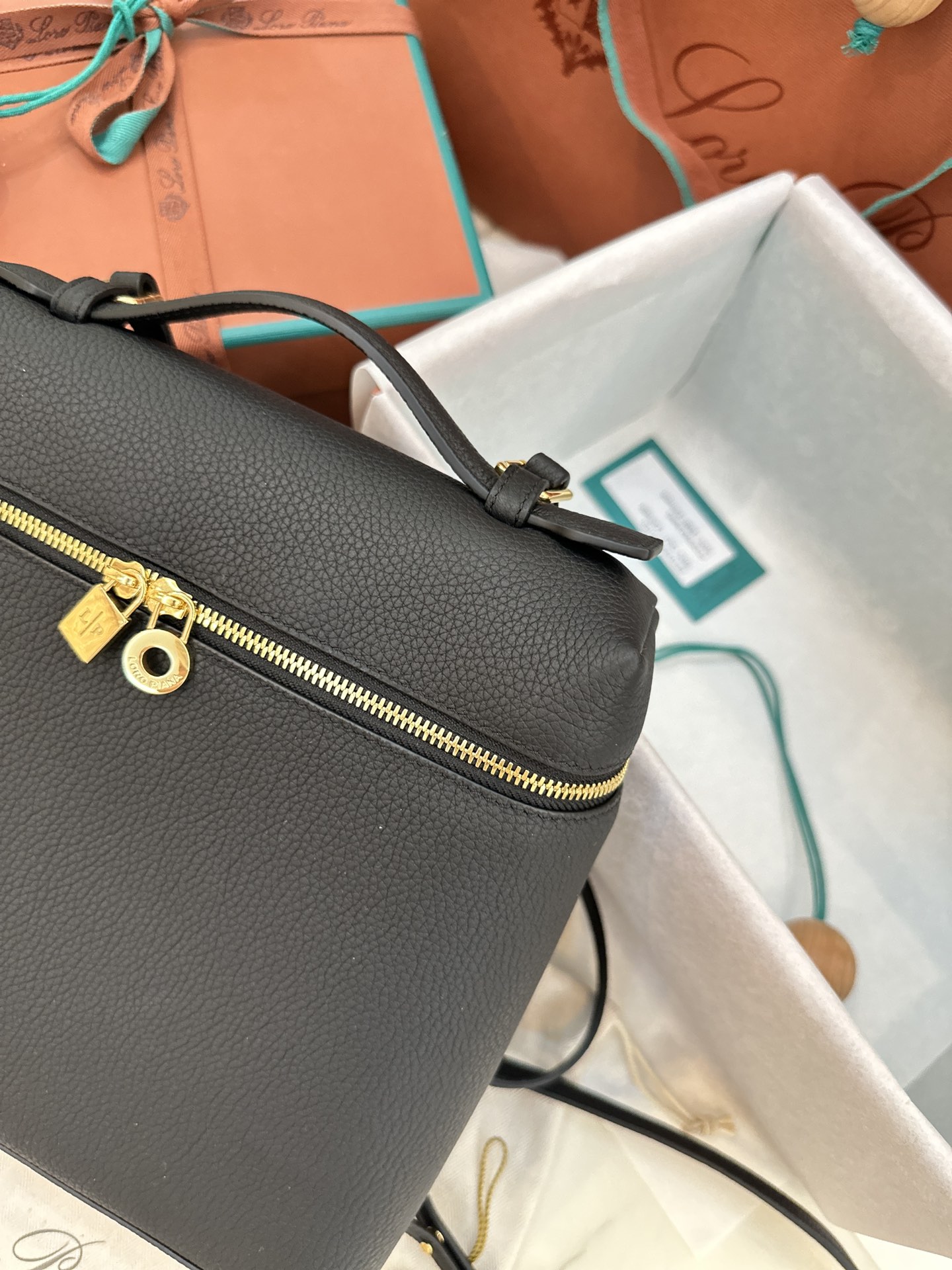 eBay Loro Piana Extra Pocket Backpack bag black
