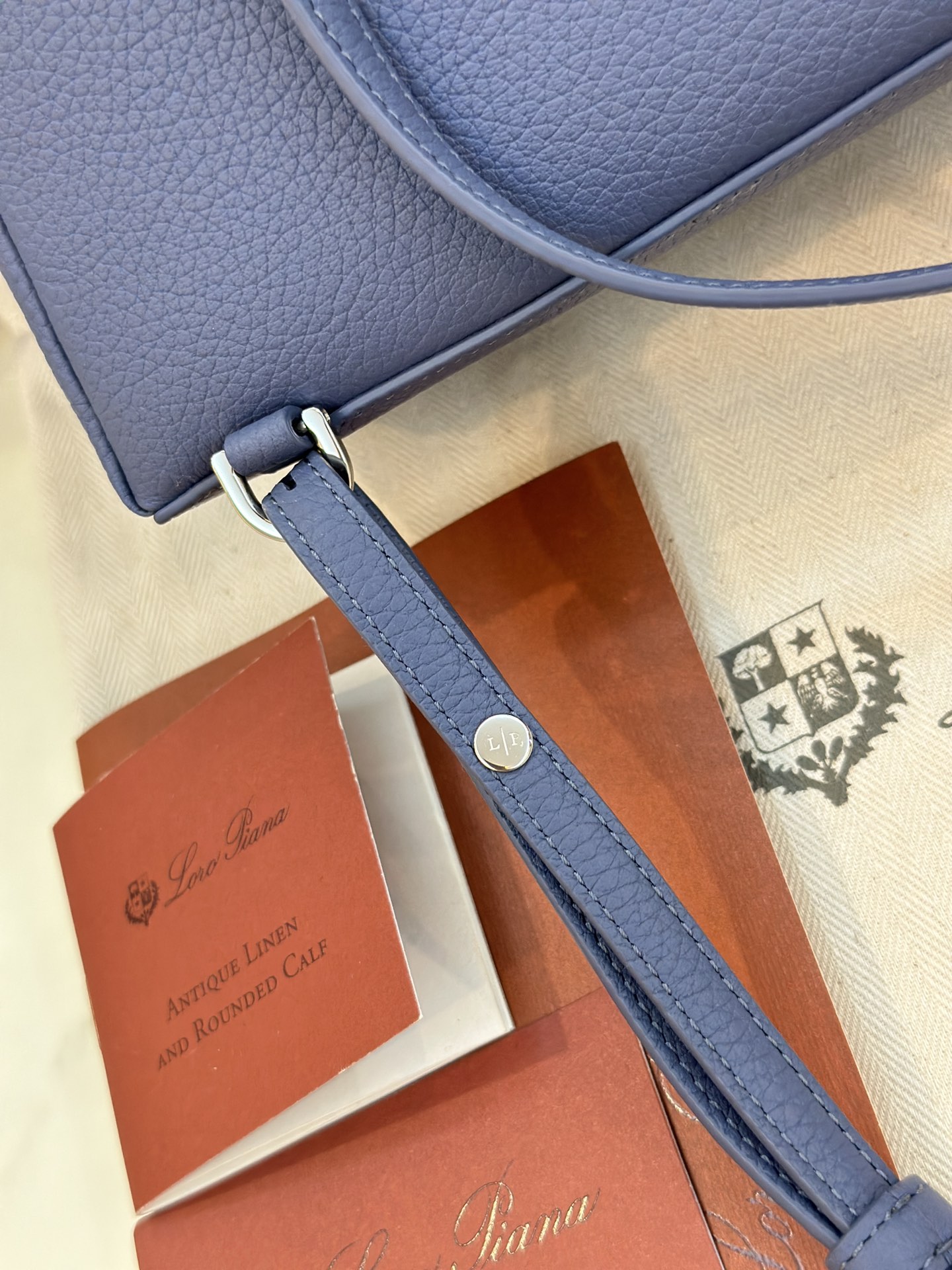 Loro Piana Extra Pocket Backpack bag blue  L332210