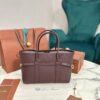 Loro Piana Ghiera Shopper Large Calfskin Azuki Beans/Sun Gold | Loro