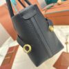Loro Piana Ghiera Shopper Small Calfskin Blue Navy/Sun Gold | Loro Piana