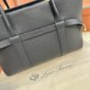 Loro Piana Ghiera Shopper Small Calfskin Blue Navy/Sun Gold | Loro Piana