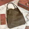Loro Piana Extra Large Bale Hobo bag Calfskin Warm Mastic/Onyx
