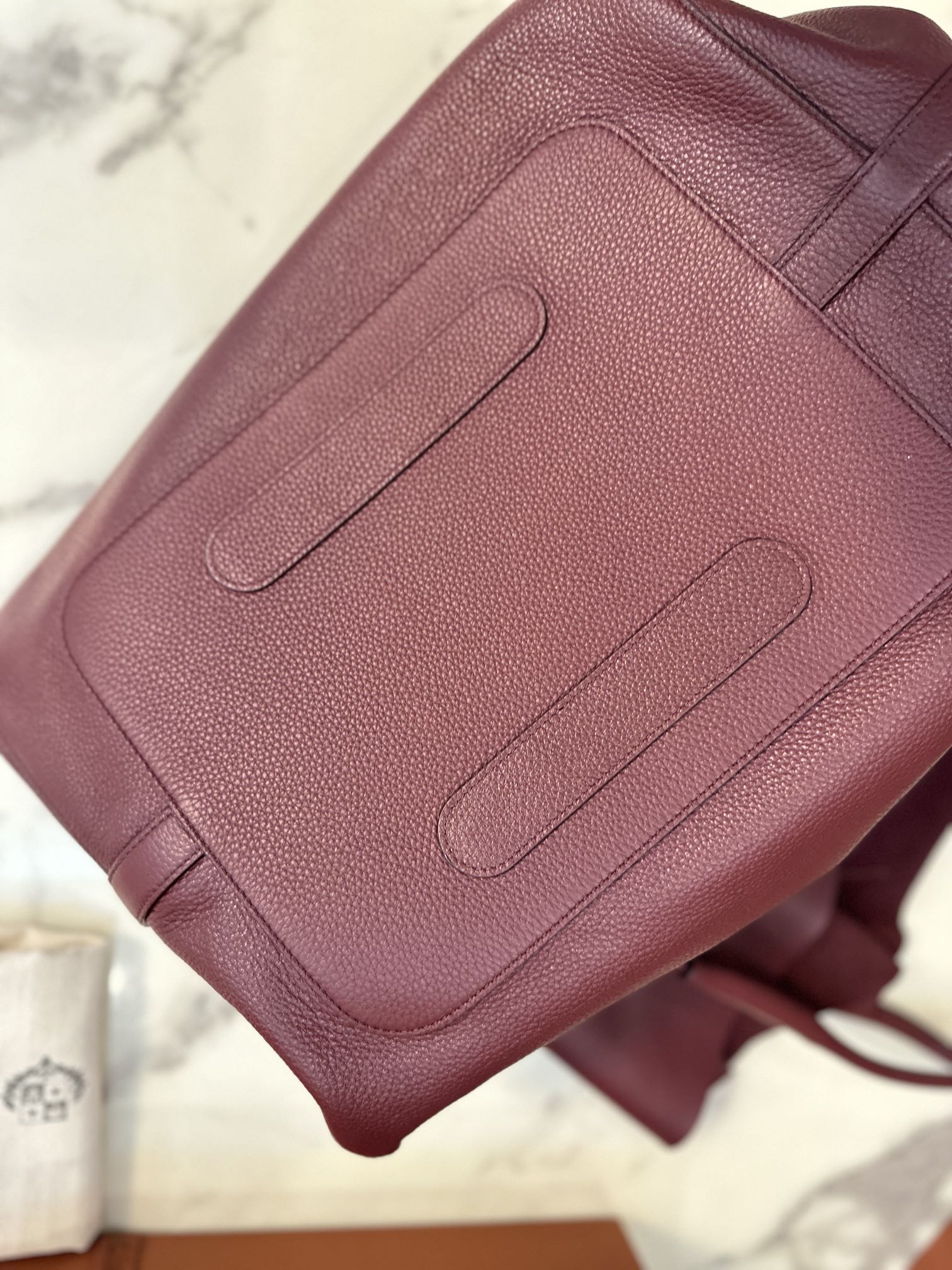 Loro Piana Man Leather Goods Bale bag red| Loro Piana