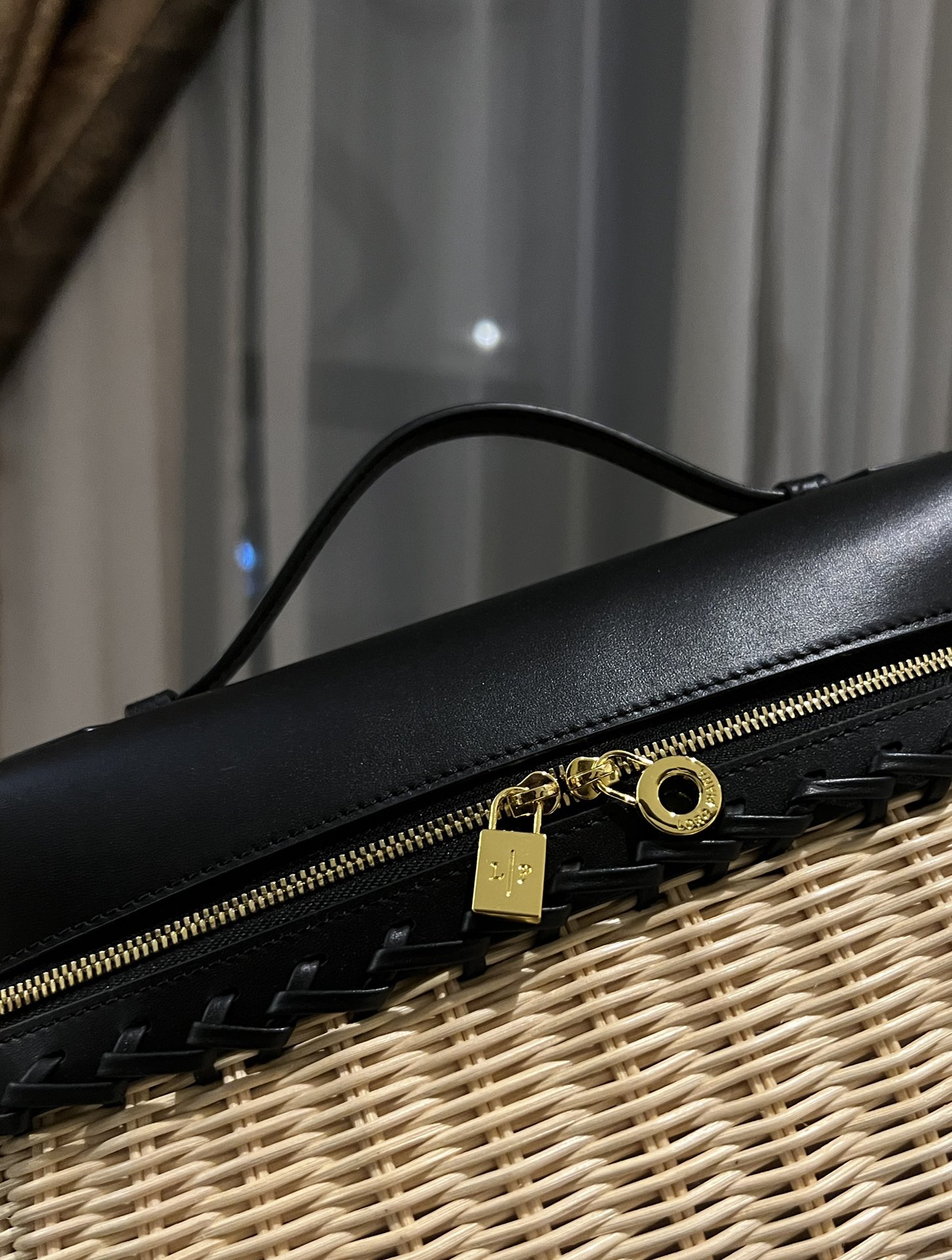 Loro Piana Extra Pocket L27 Black Crossbody Bag in Wick