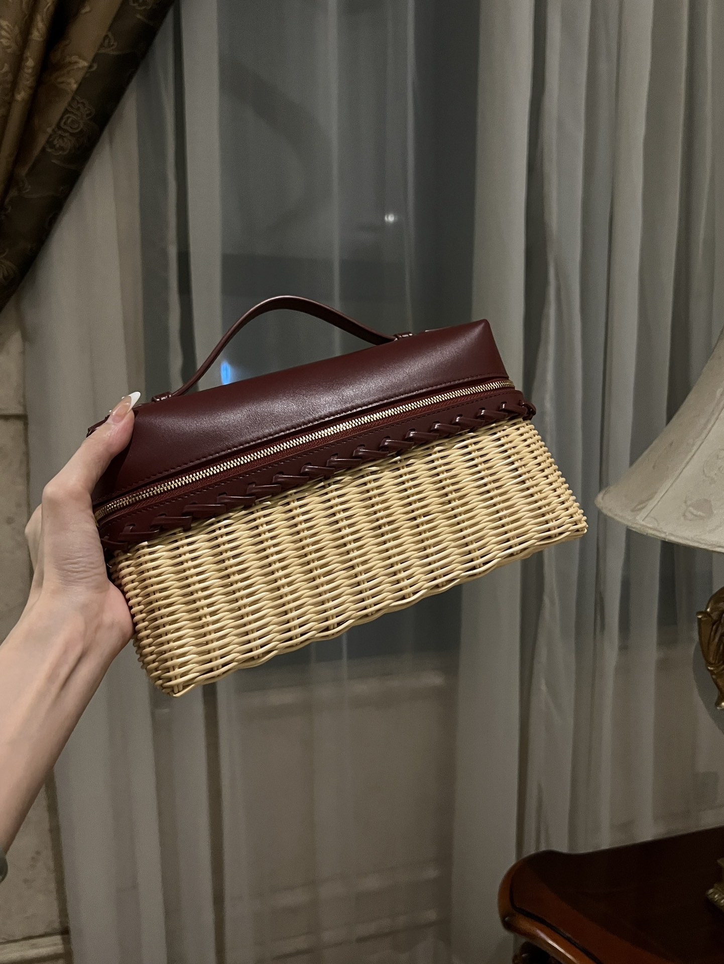 Loro Piana Extra Pocket L27 Brown Crossbody Bag in Wick