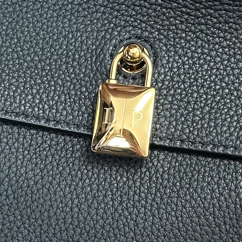 Loro Piana Black Loom L25 Tote Bag in Leather for