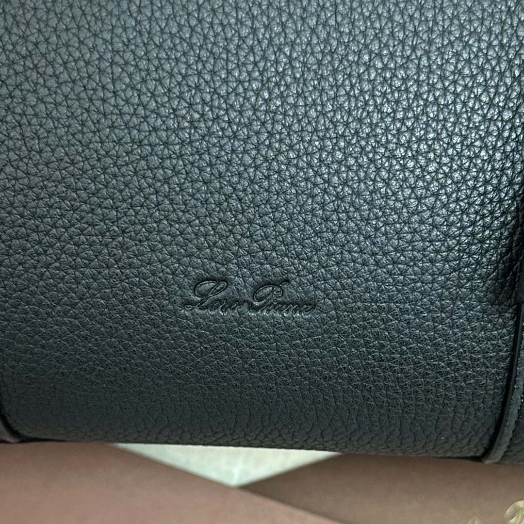 Loro Piana Black Loom L25 Tote Bag in Leather for