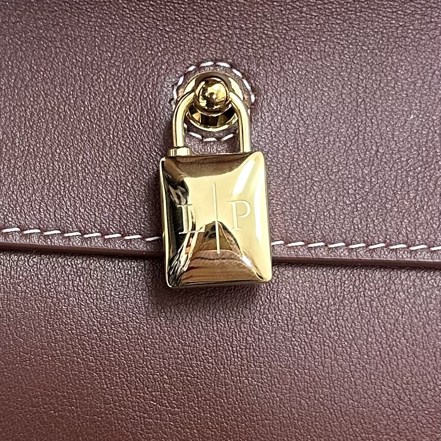 Loro Piana Anniversary Bag Charms Calfskin Deep Kummel/Jewel