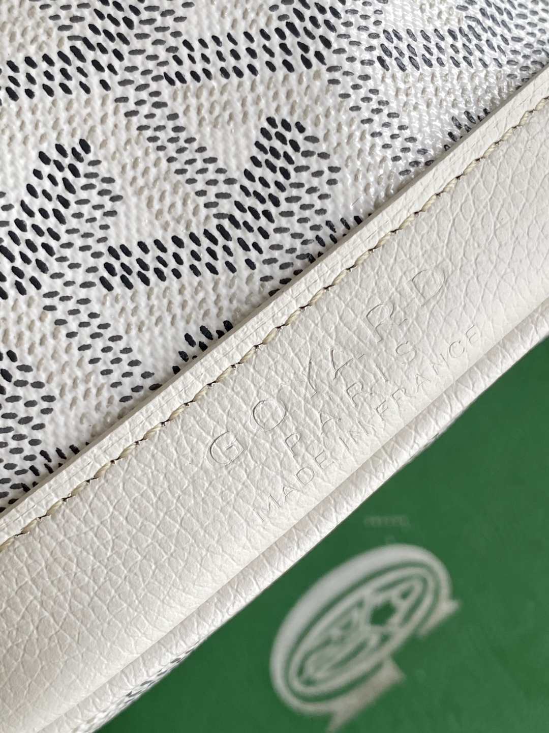 Goyard Petite Flot Bucket Bag white Tan 139758379