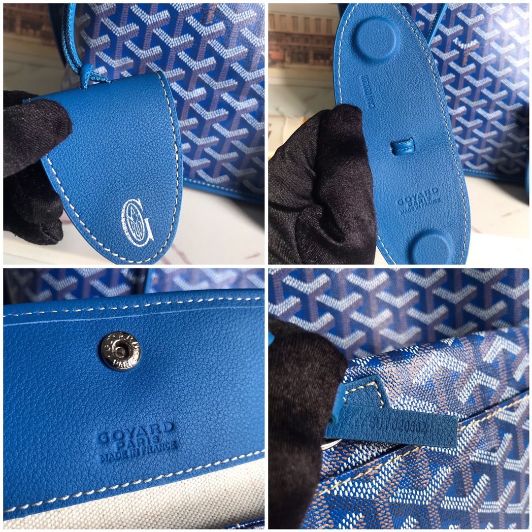 Goyard Anjou PM Reversible Tote Bag in Blue Goyardine