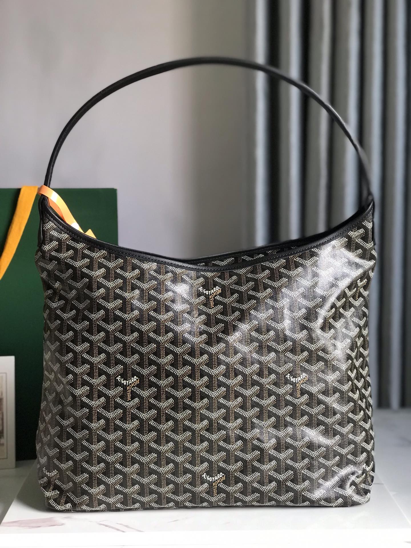 GOYARD Goyardine Boheme Hobo Black 1488886 |