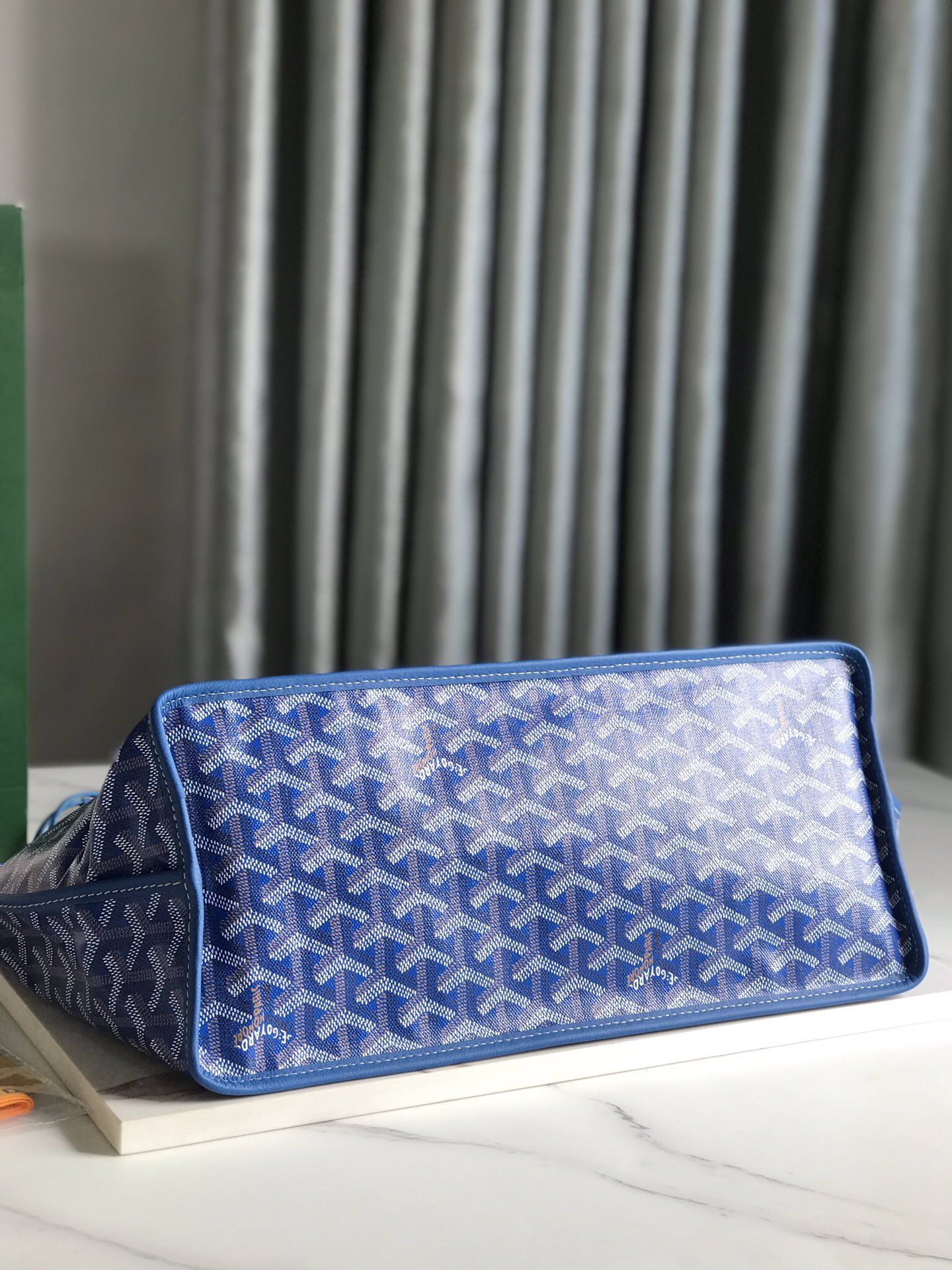 Goyard Anjou PM Reversible Tote Bag in Blue Goyardine