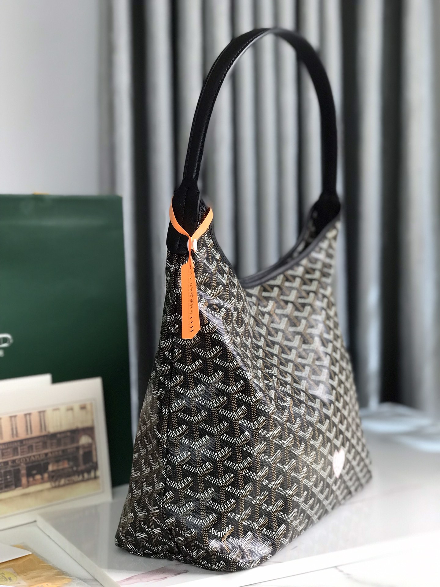 Goyard Bohème Hobo Bag Black Women's Tote Bag Black