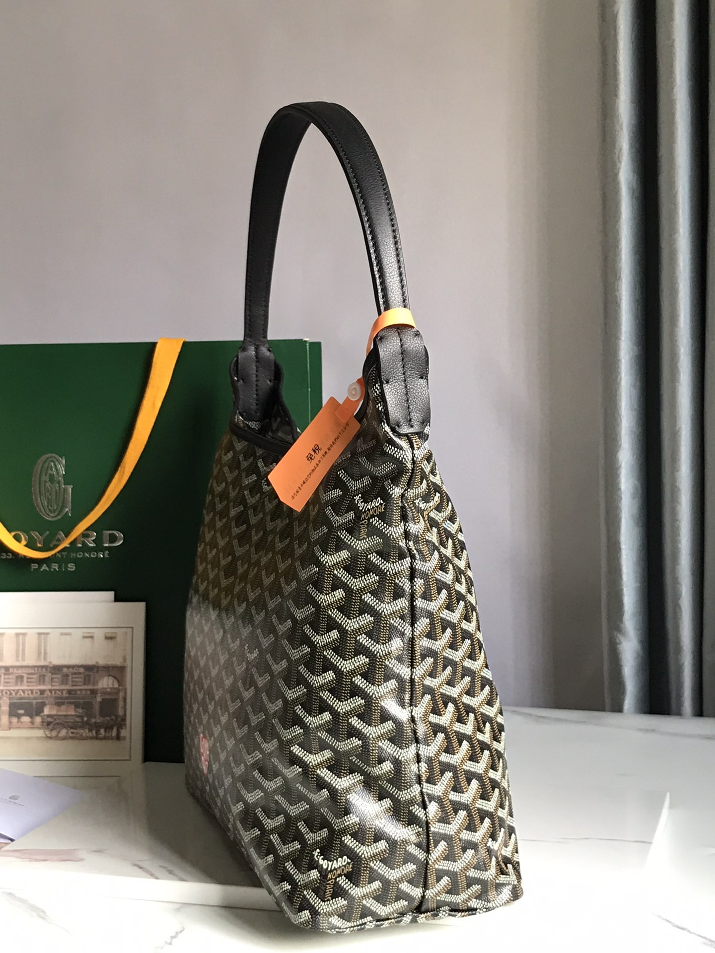 GOYARD Goyardine Boheme Hobo Black 1488886 |