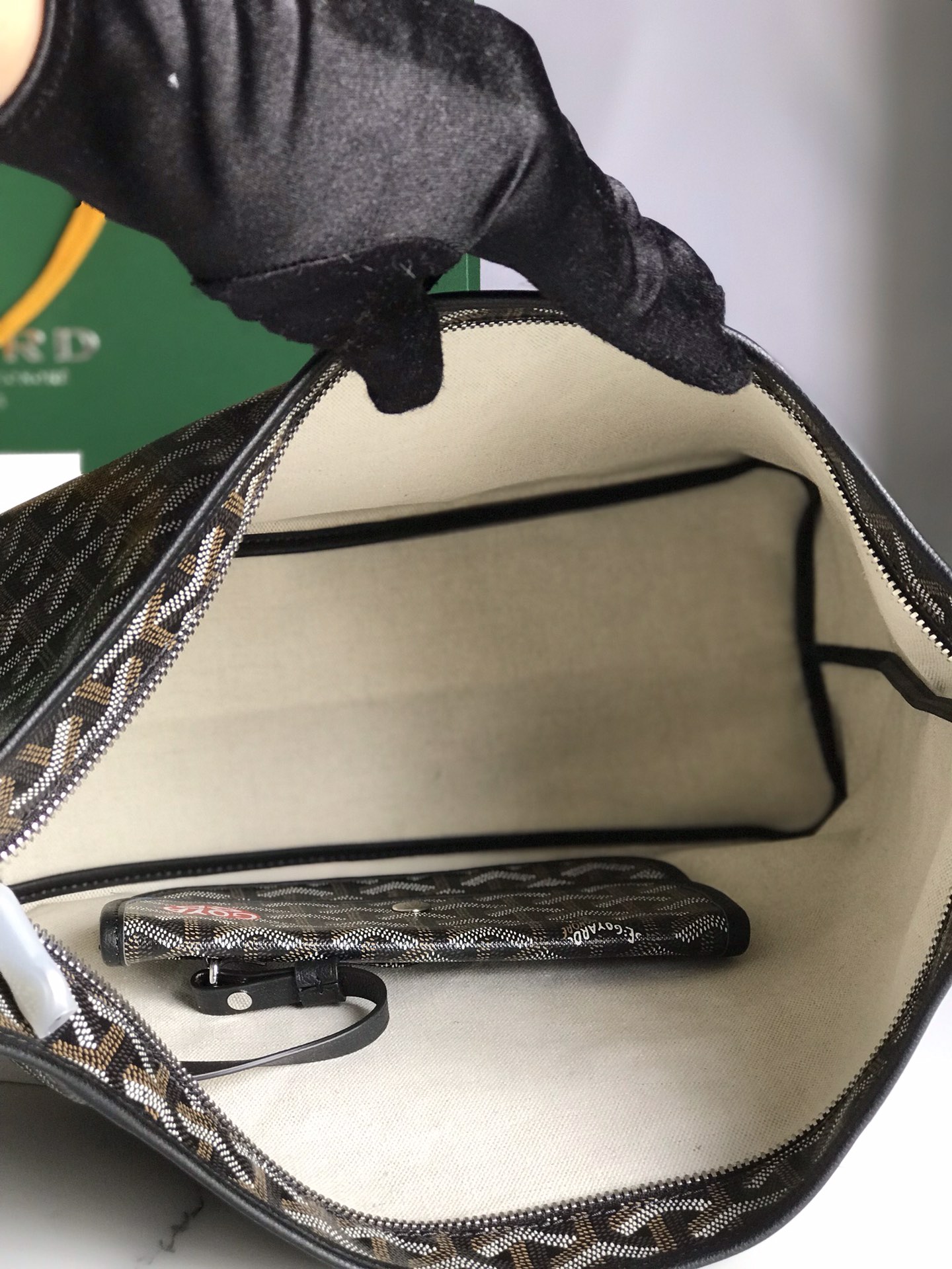 GOYARD Goyardine Boheme Hobo Black 1488886 |