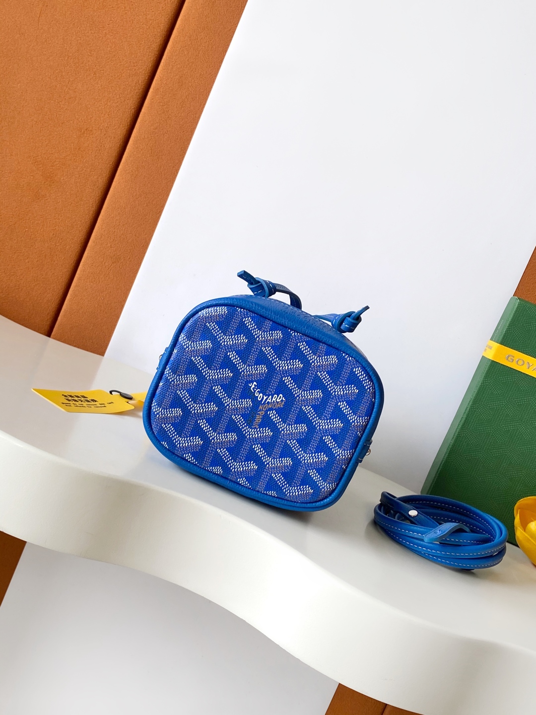 Goyard Petite Flot Bucket Bag BlueTan 139758379