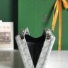 Goyard silver Coated Canvas and Leather Minaudiere