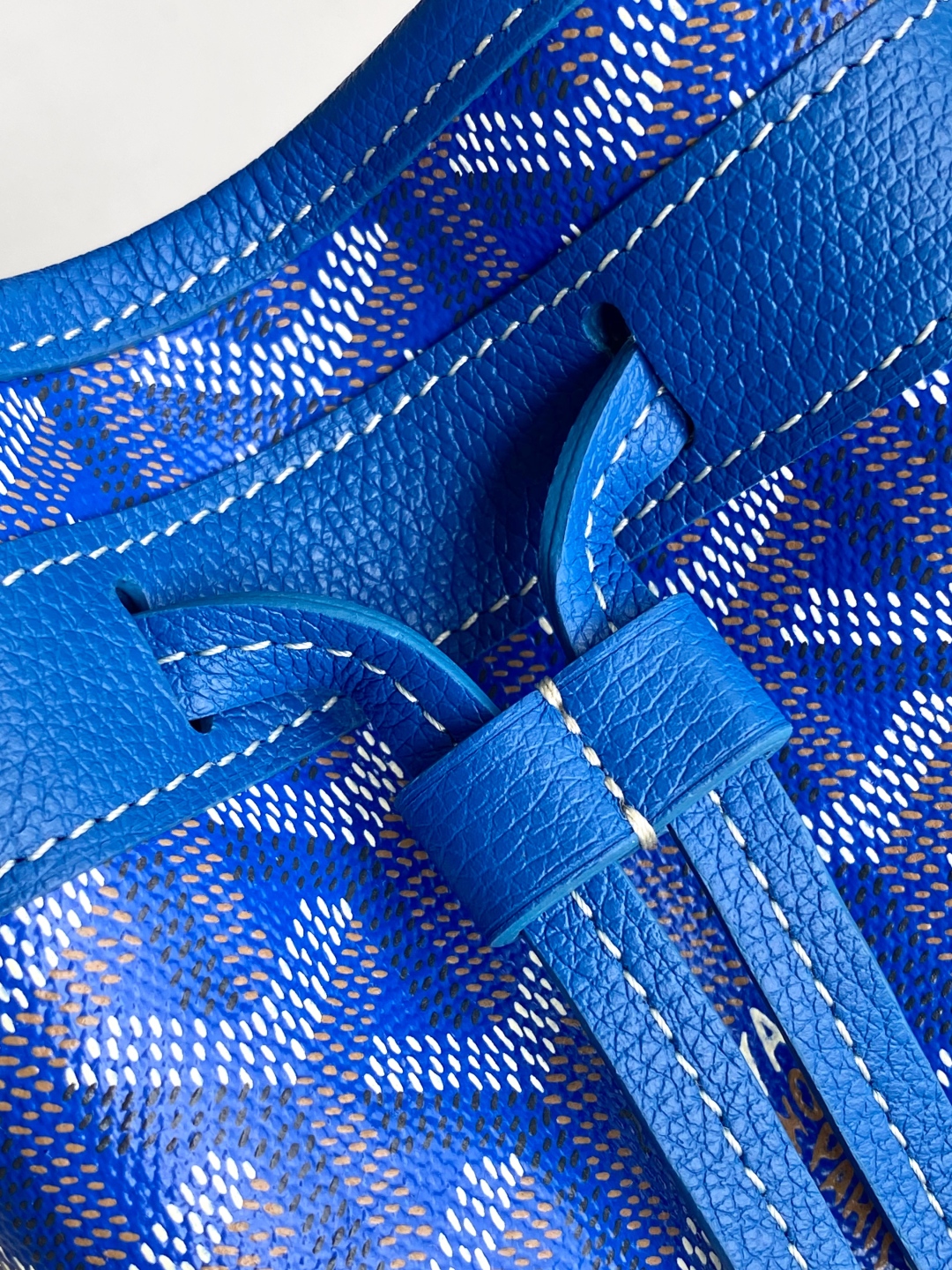 Goyard Petite Flot Bucket Bag BlueTan 139758379