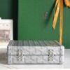 Goyard silver Coated Canvas and Leather Minaudiere